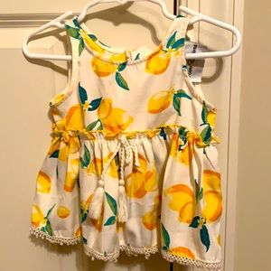 Rare Editions 6-9 month Lemon Outfit